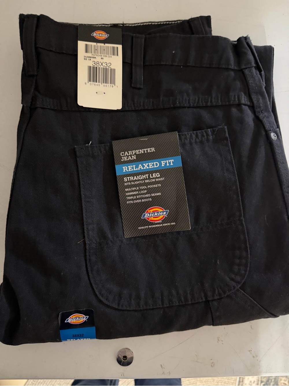 2 pair Dickies Relaxed Fit Carpenter Jeans - Black